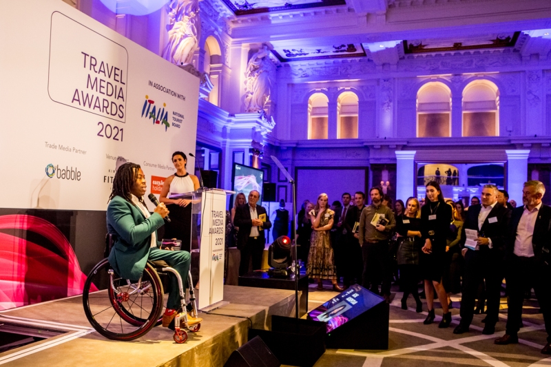 Travel Media Awards event Ade Adepitan