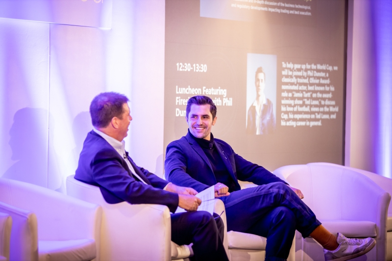 Guest speaker Phil Dunster at panel event