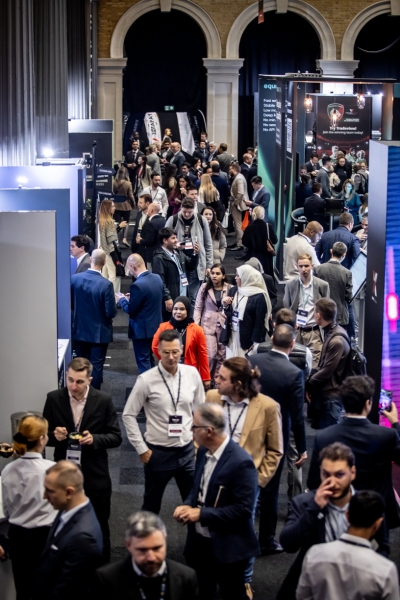 Attendees at a corporate event