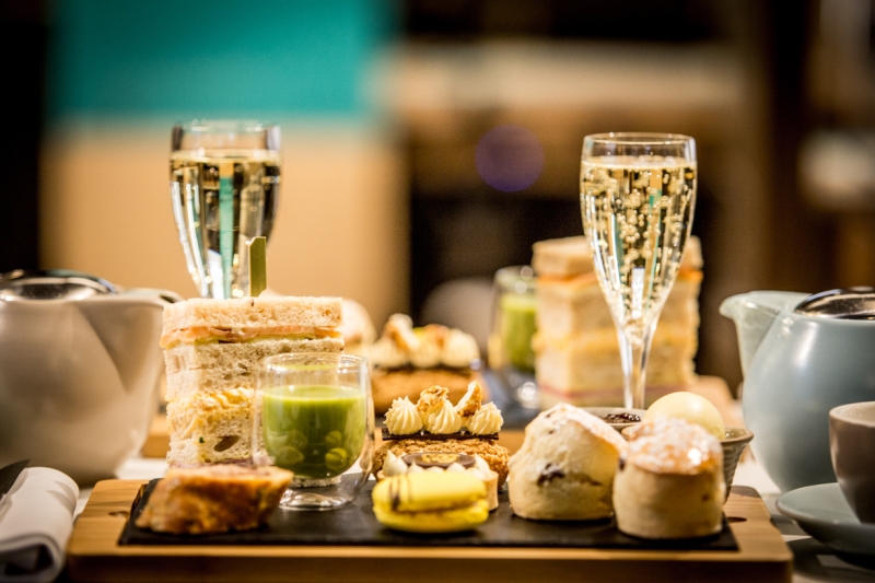 High tea food photography