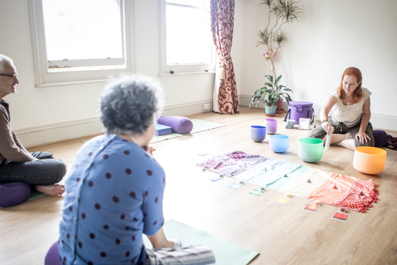 Sound healing session