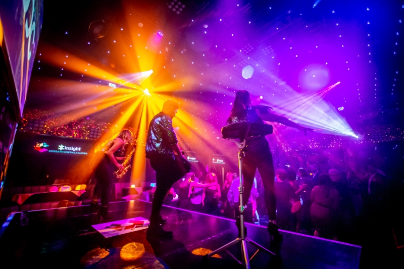 Live band onstage