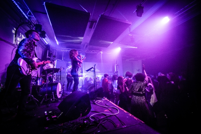 Live band onstage