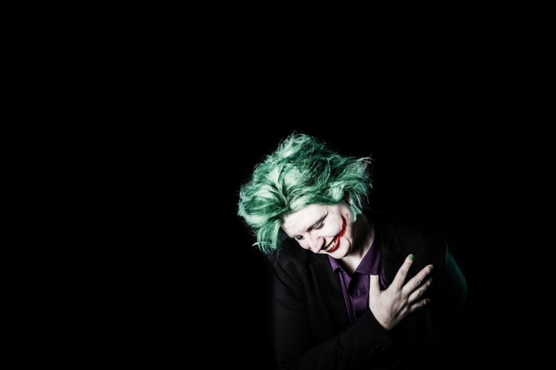 The Joker cosplay portrait